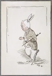 William Archibald Spooner als das Weiße Kaninchen